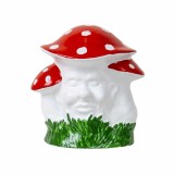 Ciuperca decorativa pentru gradina, din ceramica, inaltime 23cm, latime 21cm / EXT 6078