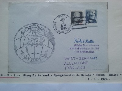 1975-SUA-Sparg. Burton Island-Plic circ. foto