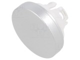 Lentilă Buton 22mm Aluminiu Natural