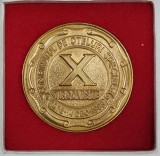 MEDALIE &#039; COMBINATUL DE OTELURI SPECIALE , TARGOVISTE , 1973 -1983 , ANIVERSAREA DE 10 ANI &#039; , EMISA 1983