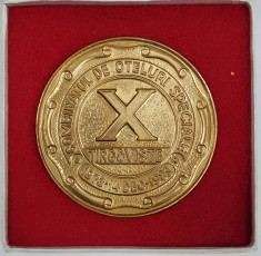 MEDALIE &#039; COMBINATUL DE OTELURI SPECIALE , TARGOVISTE , 1973 -1983 , ANIVERSAREA DE 10 ANI &#039; , EMISA 1983