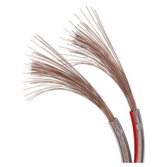 Cablu difuzor transparent 2x0.5mm cupru OFC cupru fara oxigen Goobay