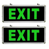 Indicator Luminos EXIT cu LED si Acumulator 36x14x3cm 2Fete MNR3925