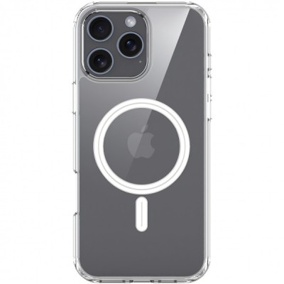 Husa MagSafe pentru Apple iPhone 16 Pro Max, DUX DUCIS, Clin, Transparenta foto