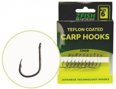 Carlige Zfish Teflon Chod Hooks, Nr.4, 10buc/pac foto