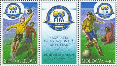 MOLDOVA 2004, FIFA, Fotbal, serie neuzata, MNH foto