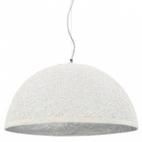 Lampa suspendata, alb si argintiu, &Oslash;50 cm, E27 GartenMobel Dekor, vidaXL