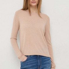 Weekend Max Mara pulover de lana femei, culoarea bej, light