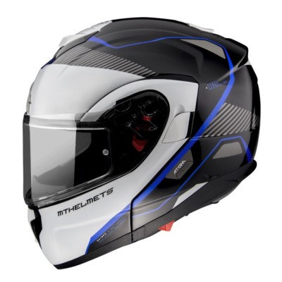 Casca modulara MT Atom SV Open B7 albastru lucios Pinlock ready foto