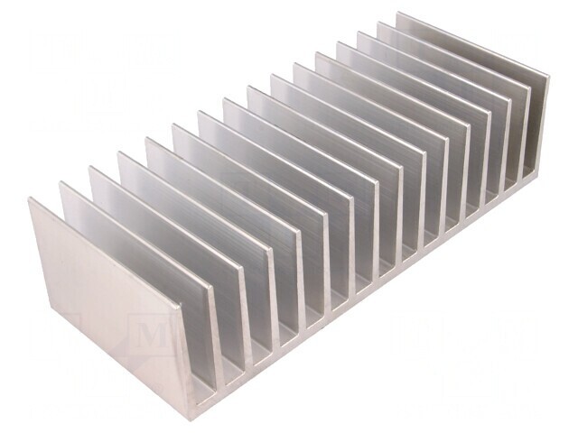 Radiator extrudat cu aripioare 80mm x 190,5mm x 50mm brut