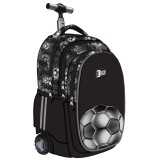 Cumpara ieftin Ghiozdan Troler ST.Right, colectia Silver Goal, TB01, roti silicon, 44x32x25 cm