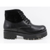 Ghete Dama, Caspian, Cas-DERBY, Casual, Piele Naturala,Negru, 35, 37, 39, 40