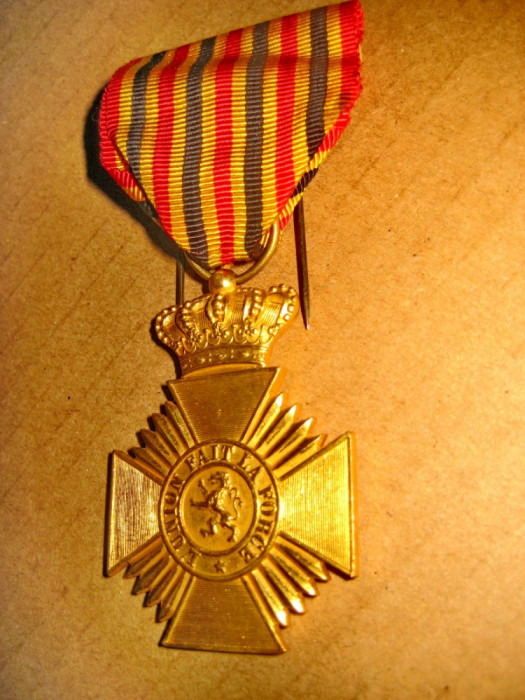 B190-Decoratie militara Franta-Meritul de Veteran al Armatei-Uniunea face forta.