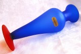 VAZA STICLA COLORATA MICHELANGELO CU GLAZURA SATINATA CU EFECT DE GHEATA 26.5 CM
