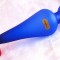VAZA STICLA COLORATA MICHELANGELO CU GLAZURA SATINATA CU EFECT DE GHEATA 26.5 CM