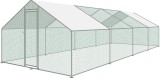 Voliera pentru gaini Strend Pro cu acoperis, 3x8x2 m, otel galvanizat