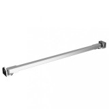 vidaXL Tijă Susținere Baie 47.5cm Oțel Inoxidabil Paravan Duș 4-6mm Argintiu