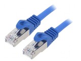 Patch cord S/FTP 6a 0,5m LSZH albastru 27AWG, Gembird