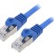 Patch cord S/FTP 6a 0,5m LSZH albastru 27AWG