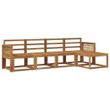 vidaXL Set de canapele de exterior 5 pcs natural Lemn Solid de Acacia 3385135