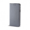 Husa Flip Carte Smart Gri pentru LG K10 (2017) Protectie Telefon