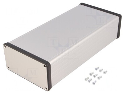 Carcasă aluminiu gri 103x220x53mm foto