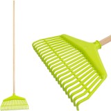 Grebla pentru frunze R142, tip suedez, 22 dinti, plastic, coada 150 cm