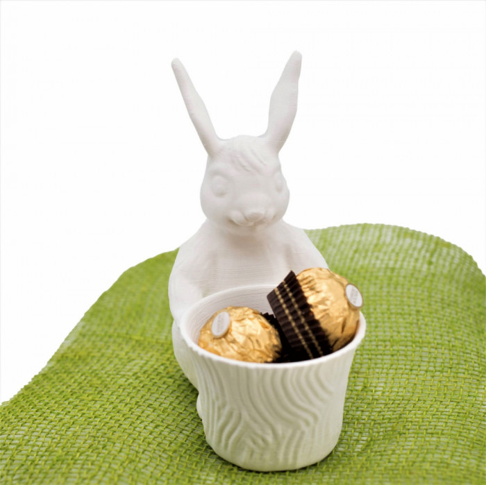 Chocolate container bunny