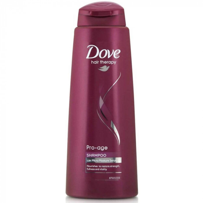 Sampon DOVE PRO Age, 250 ml, Par Deteriorat, Sampon pentru Regenerare Par Degradat, Sampoane Revitalizante, Sampon Fortifiere, Produse de Ingrijire a