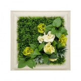 Lisianthus perete verde din plastic 30x30 cm