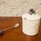 VAS PENTRU GEM/ ZAHARNITA CU LINGURITA- DECOR CU MURE H11,5CM