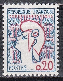 Franta 1961 - Nou tip Marianne, MNH foto