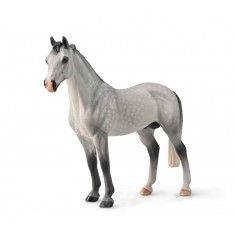 Figurina pictata manual armasar Hanoverian Dappled Grey