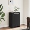 vidaXL Dulap, negru, 45x35x75 cm, lemn prelucrat 848396