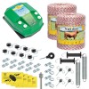 Pachet Gard Electric Complet 2000m, 4.5J AgroElectro, Animale Domestice, Fir, Izolatori, Conectori, Impamantare, Maner Poarta