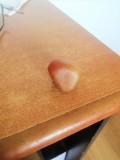 Andezin Bicolor 50g, Feldspat Natural, Piatră Prețioasă Roșu-Roz Piersic, Mineral de Colectie, Dimensiune 40mm