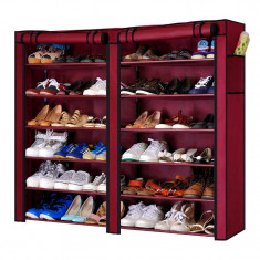 Dulap textil dublu Shoe Cabinet HCX 2712, 120 x 30 x 118 cm