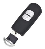 Carcasa cheie auto pentru Mazda 2 butoane, compatibila cu modelele Mazda 2, 3, 5, 6, CX-3, CX-5, CX-7, CX-9, 2013-2019, Lamela canelura dreapta, Techstar