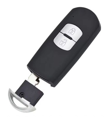 Carcasa cheie auto pentru Mazda 2 butoane, compatibila cu modelele Mazda 2, 3, 5, 6, CX-3, CX-5, CX-7, CX-9, 2013-2019, Lamela canelura dreapta foto