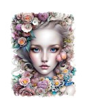 Cumpara ieftin Sticker decorativ, Printesa, Alb, 70 cm, 6895ST, Oem