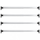 Cumpara ieftin Sine telescopice pentru dulap, 4 buc., argintiu, 58-100 cm
