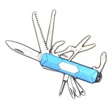 Briceag Multifunctional, 12 in 1, 90x19x22 mm, Otel Inoxidabil