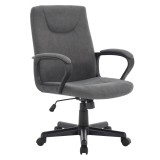 Scaun birou gri negru Revin 60,5x66x94-104 cm