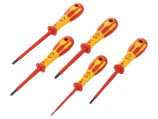Kit Șurubelnițe Izolate 1kVAC, 5 Buc.