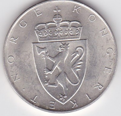 Norvegia 10 kroner 1964 foto