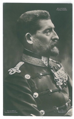 992 - Regele FERDINAND, Royalty, Regale - old postcard, CENSOR - used - 1915 foto