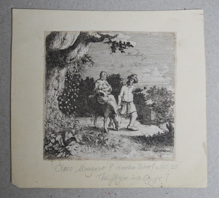 Willem Basse &quot;Fuga in Egipt&quot; gravura 1628-1648