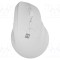 Mouse NATEC alb fără fir USB A, 6 butoane, rază 10m, optic ergonomic