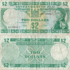 1969 , 2 dollars ( P-60a ) - Fiji