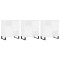Servante, 3 piese, alb, lemn prelucrat